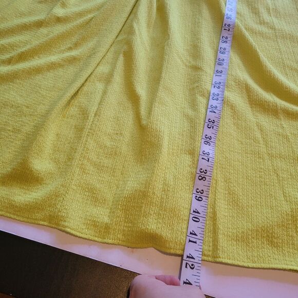 Zara Mid length Dress Neon Yellow Size Small - Picture 7 of 10